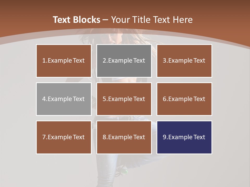 Pose Gymnastic Elegance PowerPoint Template