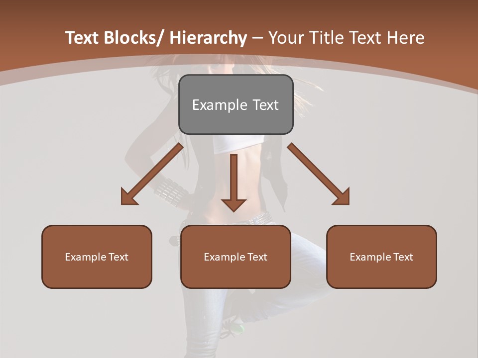 Pose Gymnastic Elegance PowerPoint Template