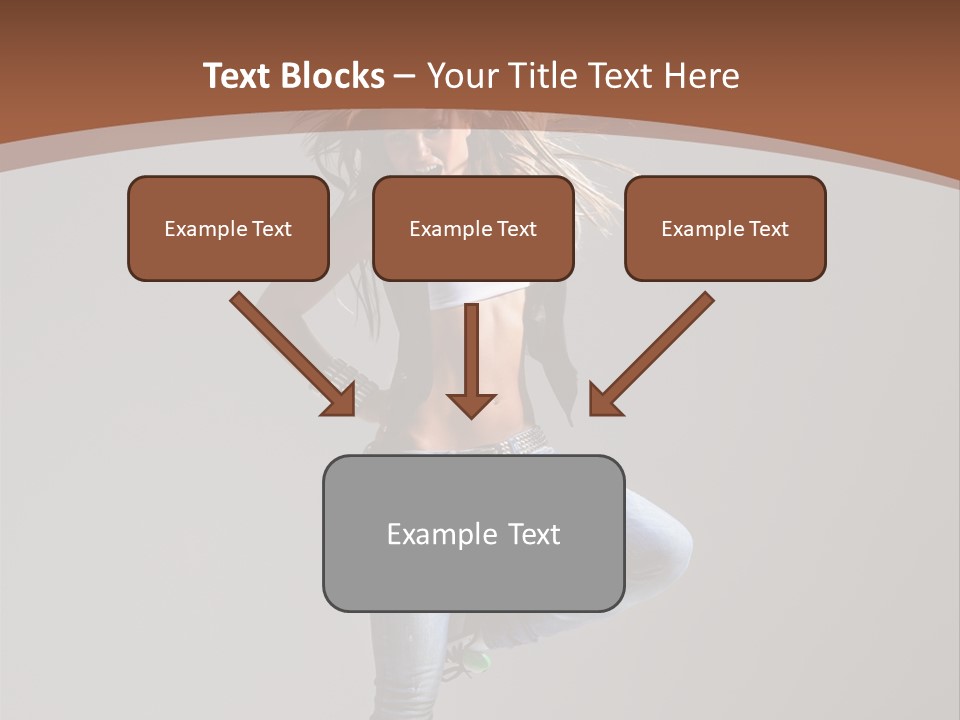 Pose Gymnastic Elegance PowerPoint Template