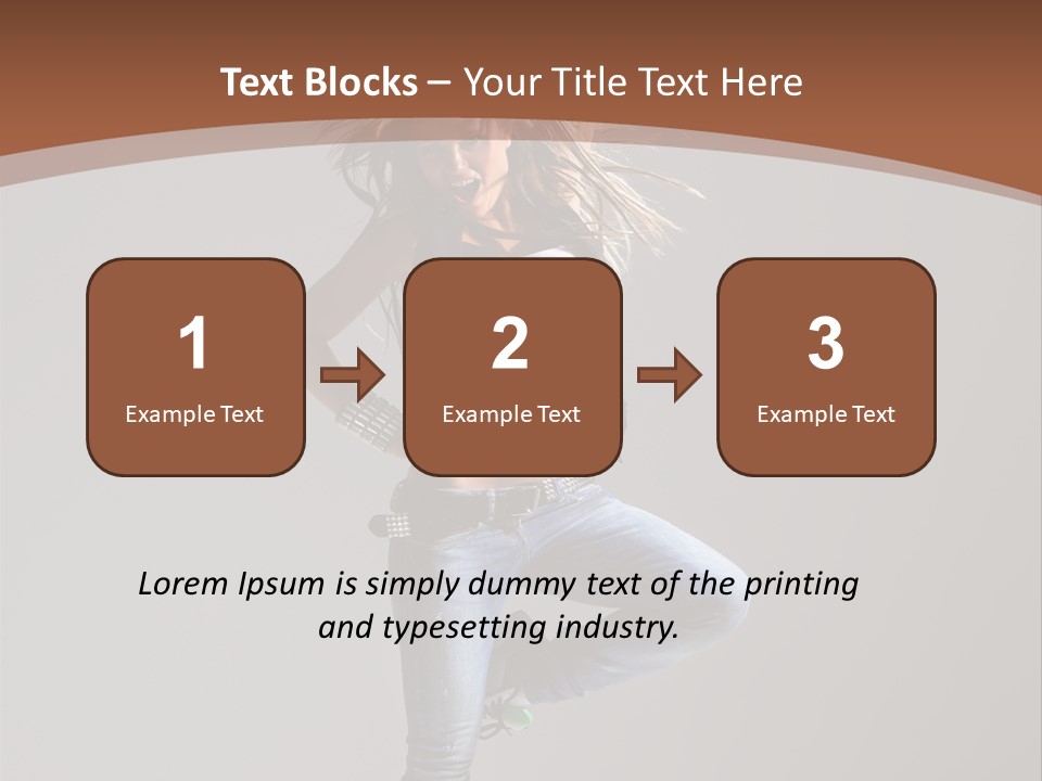 Pose Gymnastic Elegance PowerPoint Template