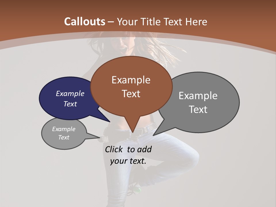 Pose Gymnastic Elegance PowerPoint Template