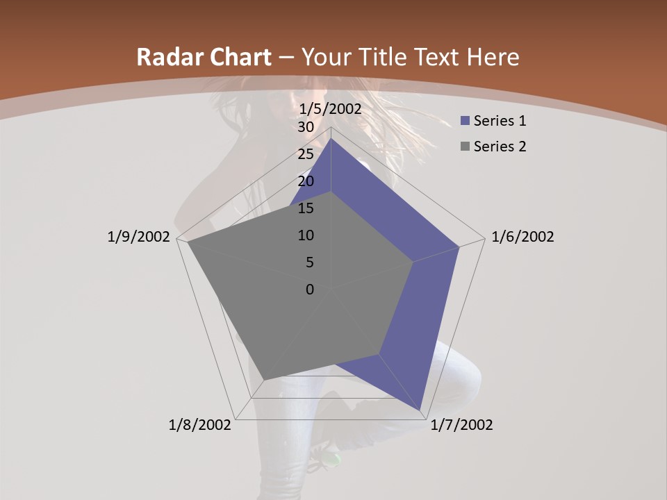 Pose Gymnastic Elegance PowerPoint Template