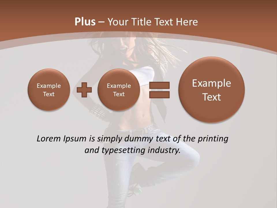 Pose Gymnastic Elegance PowerPoint Template