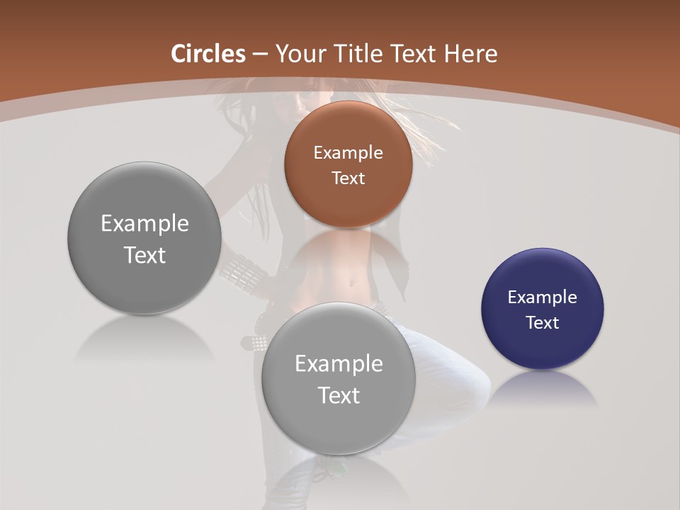 Pose Gymnastic Elegance PowerPoint Template