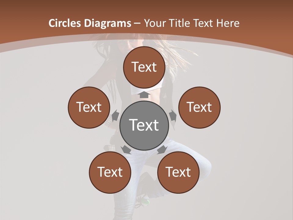 Pose Gymnastic Elegance PowerPoint Template