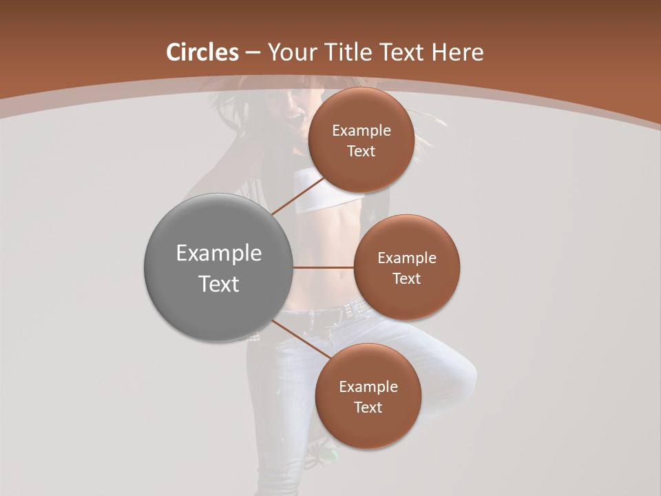 Pose Gymnastic Elegance PowerPoint Template