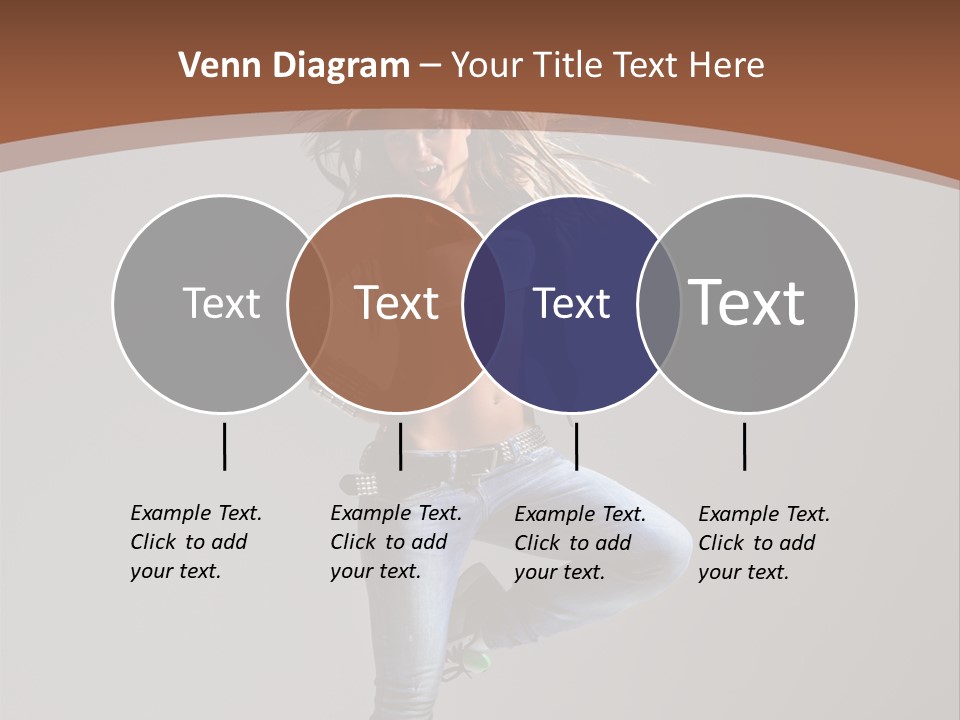 Pose Gymnastic Elegance PowerPoint Template