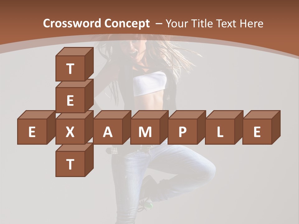 Pose Gymnastic Elegance PowerPoint Template