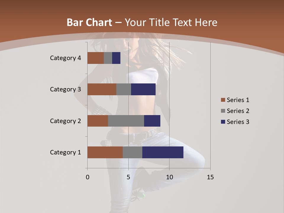 Pose Gymnastic Elegance PowerPoint Template