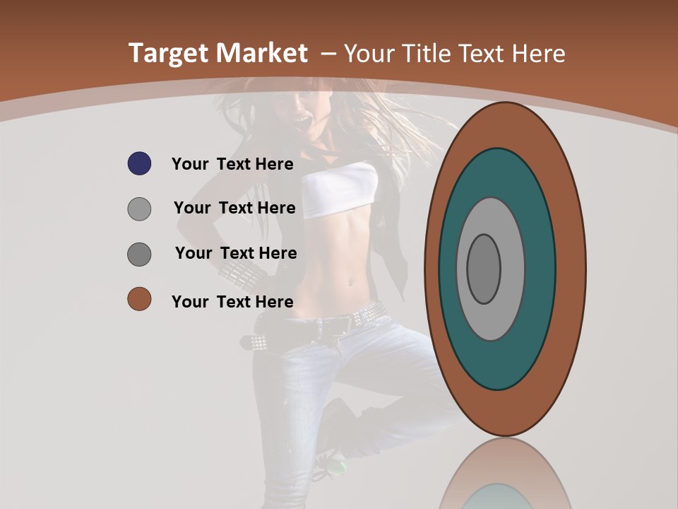 Pose Gymnastic Elegance PowerPoint Template