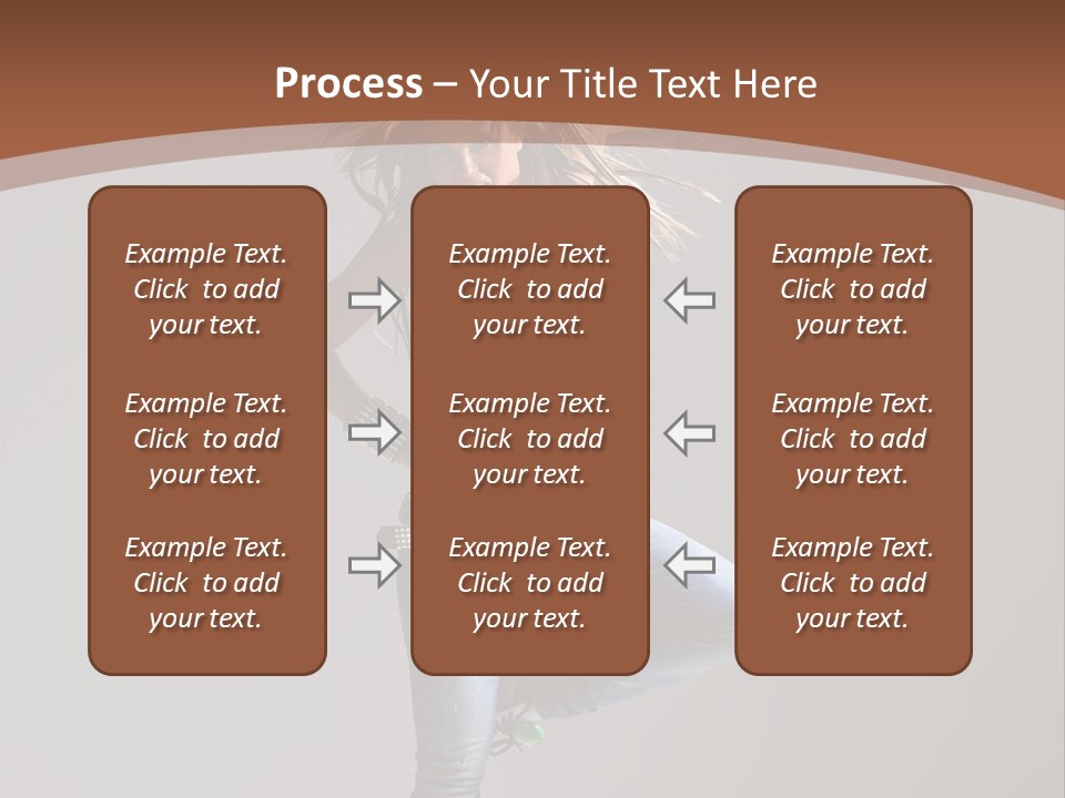 Pose Gymnastic Elegance PowerPoint Template