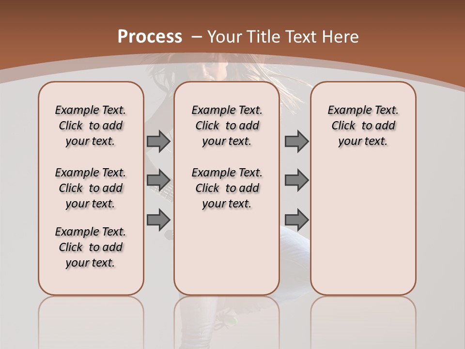 Pose Gymnastic Elegance PowerPoint Template