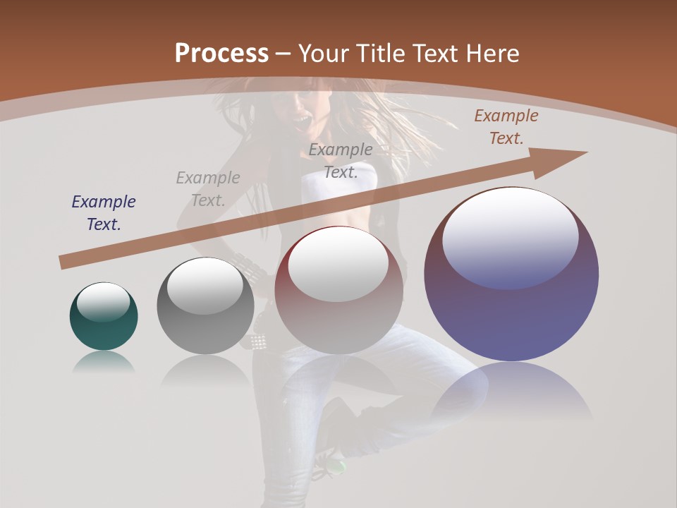 Pose Gymnastic Elegance PowerPoint Template