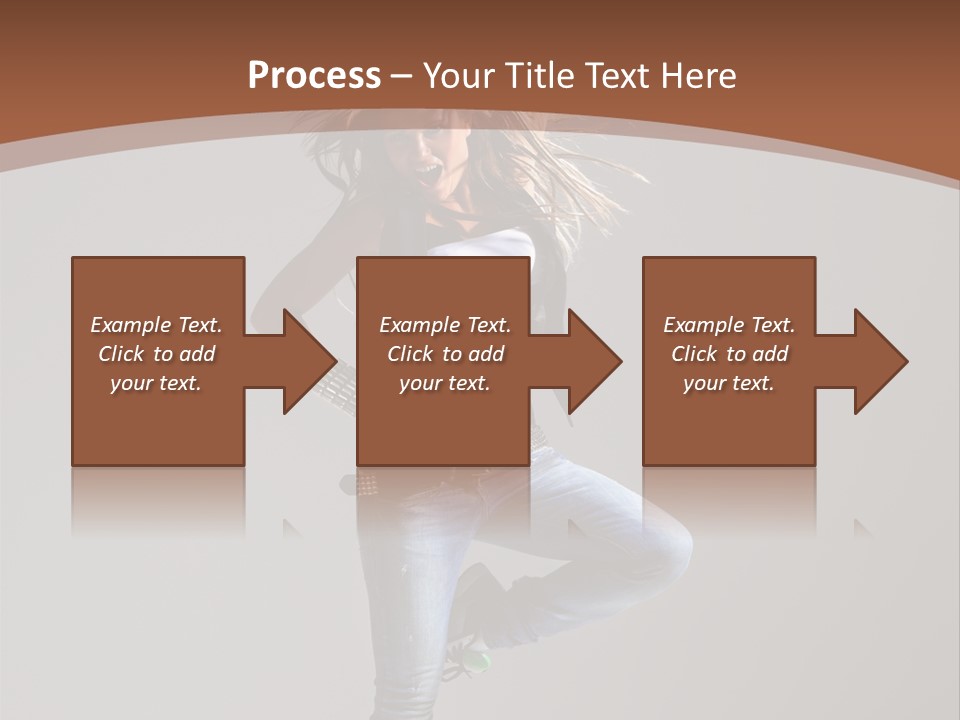 Pose Gymnastic Elegance PowerPoint Template