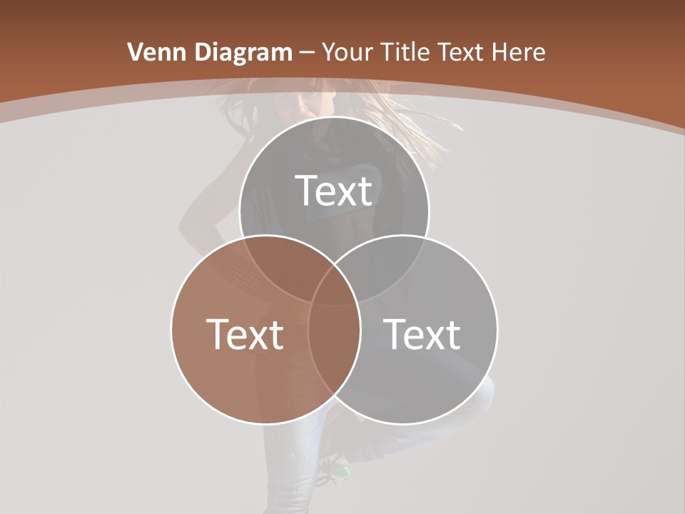 Pose Gymnastic Elegance PowerPoint Template