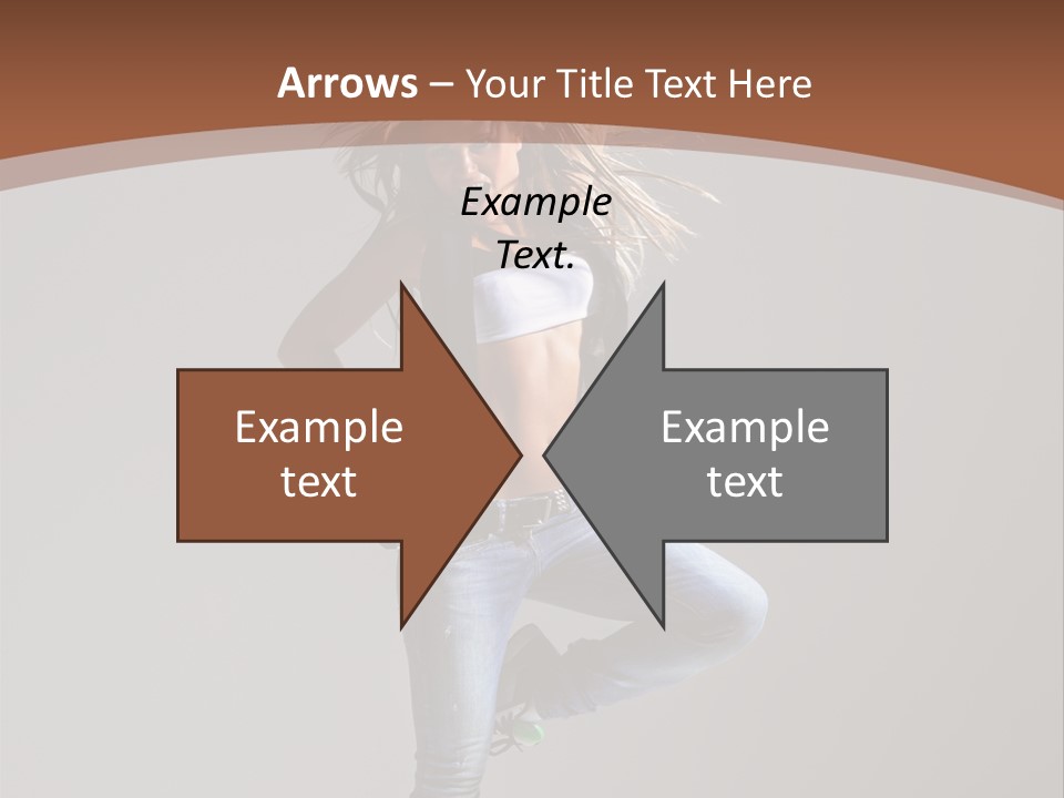 Pose Gymnastic Elegance PowerPoint Template