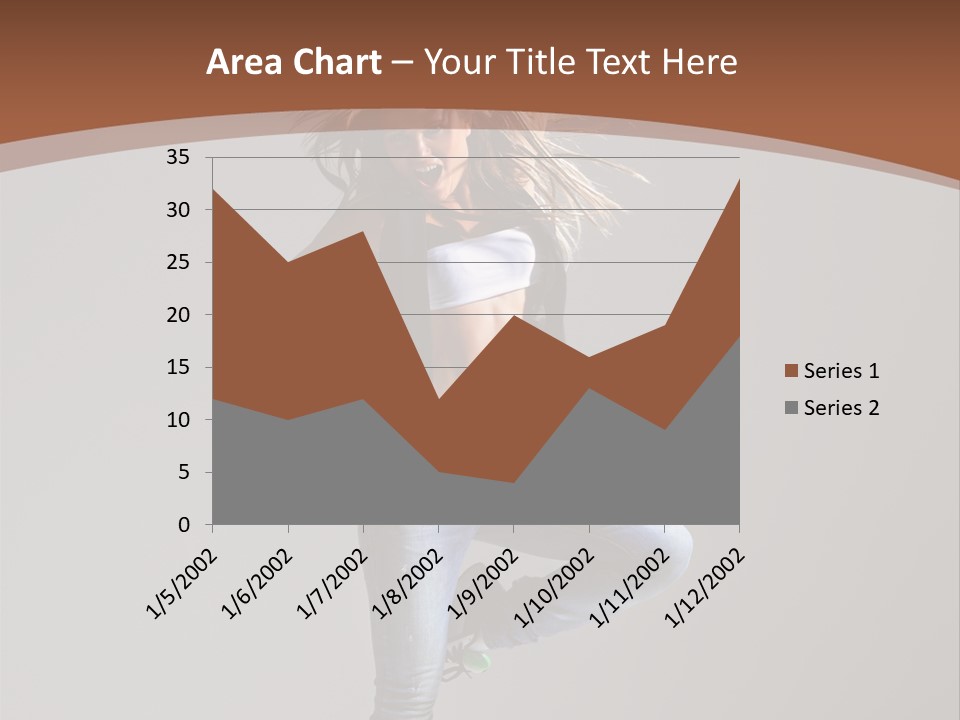 Pose Gymnastic Elegance PowerPoint Template