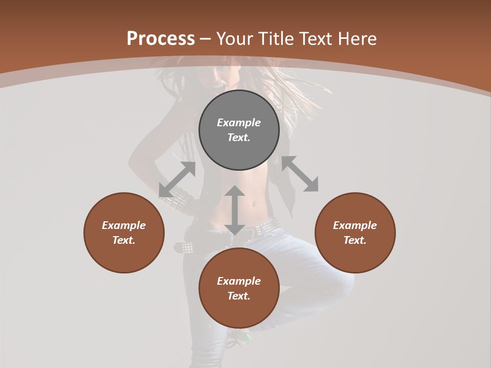 Pose Gymnastic Elegance PowerPoint Template
