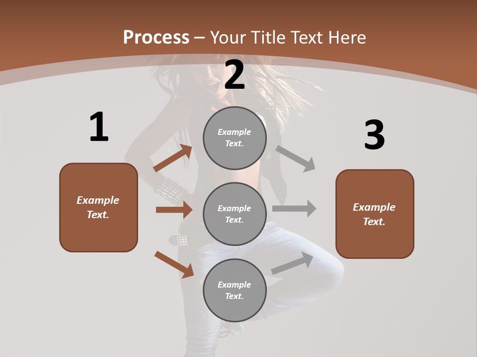Pose Gymnastic Elegance PowerPoint Template