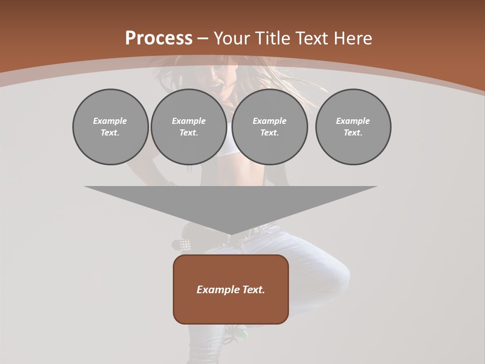 Pose Gymnastic Elegance PowerPoint Template