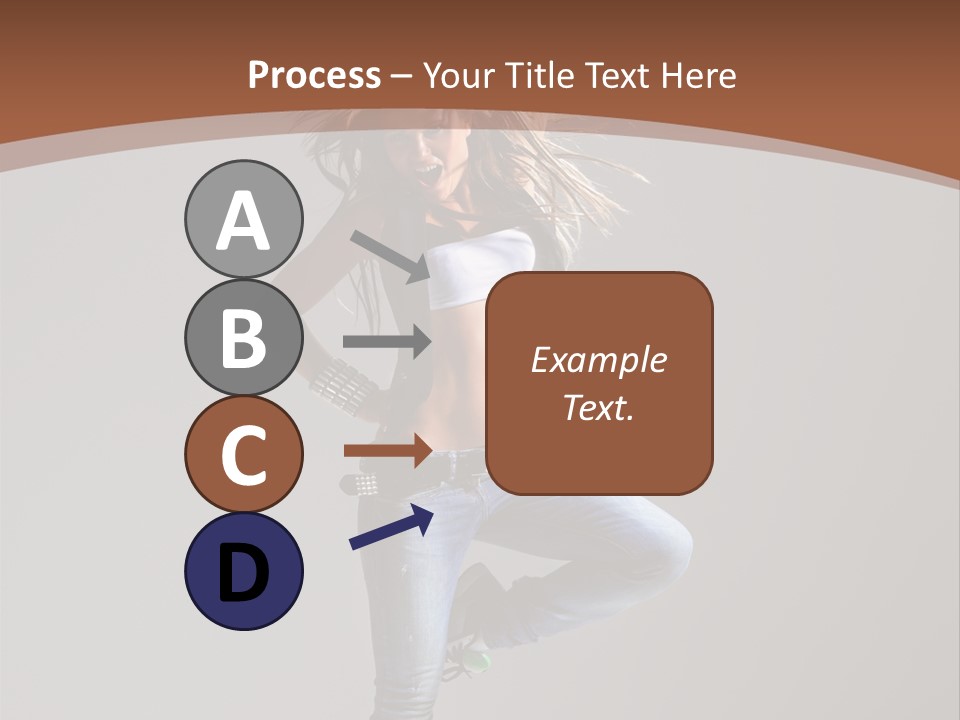 Pose Gymnastic Elegance PowerPoint Template