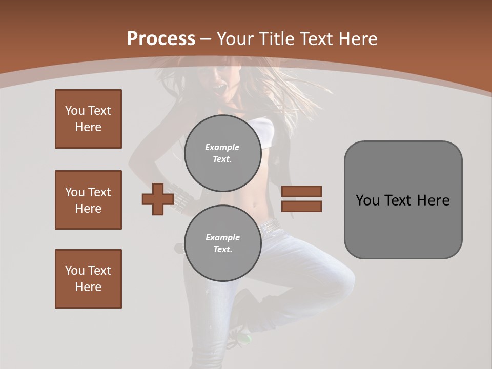 Pose Gymnastic Elegance PowerPoint Template