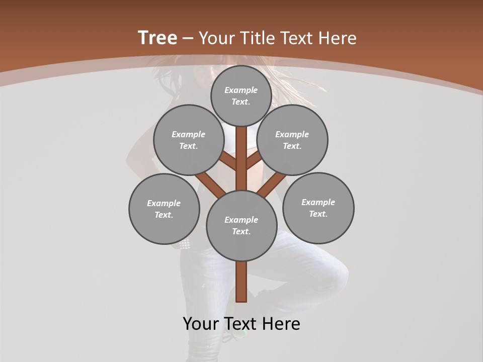 Pose Gymnastic Elegance PowerPoint Template