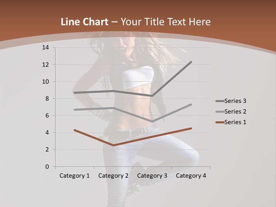 Pose Gymnastic Elegance PowerPoint Template