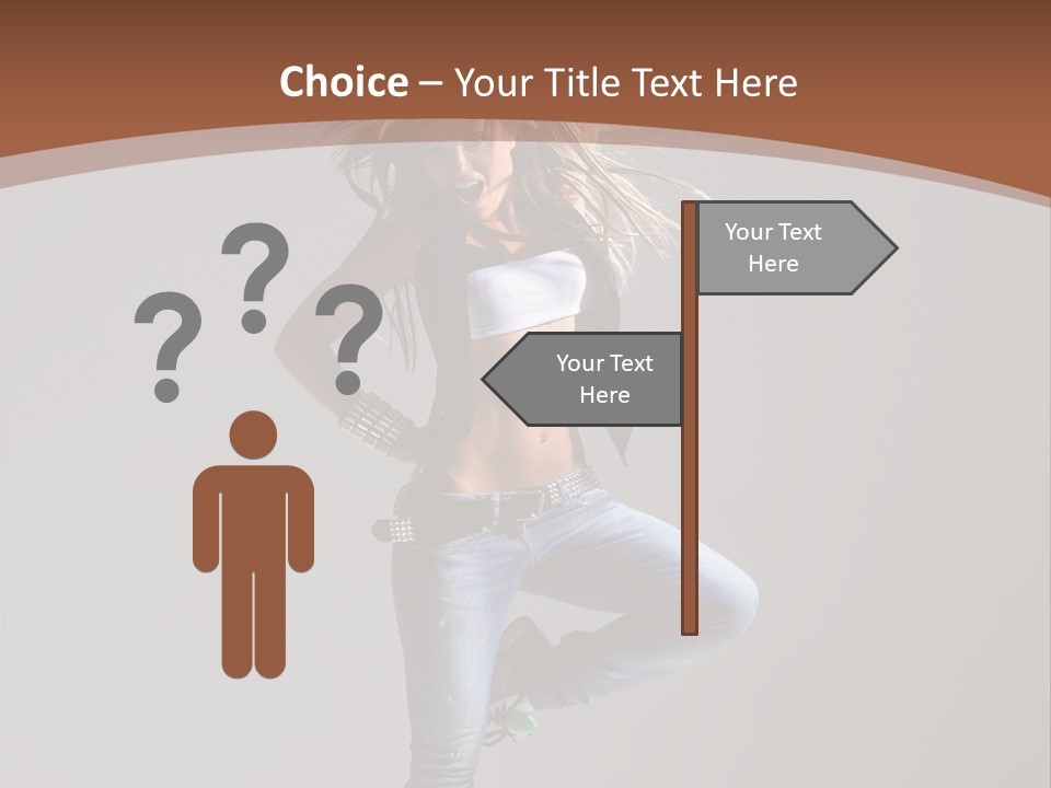 Pose Gymnastic Elegance PowerPoint Template
