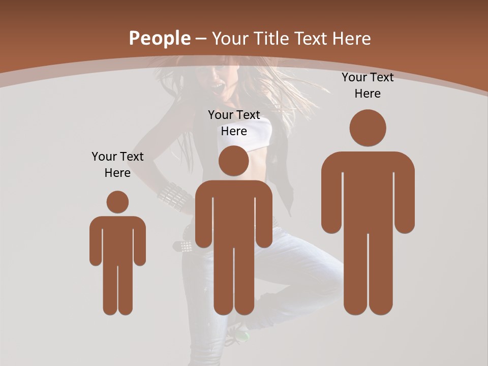 Pose Gymnastic Elegance PowerPoint Template