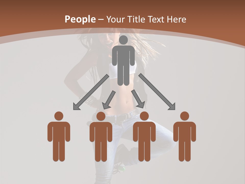 Pose Gymnastic Elegance PowerPoint Template