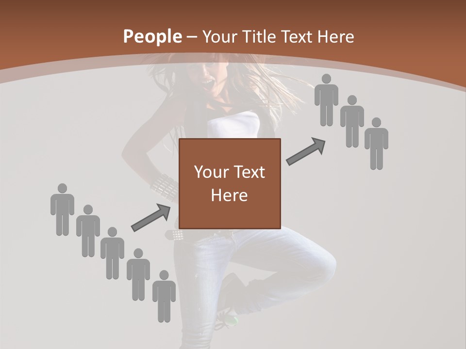 Pose Gymnastic Elegance PowerPoint Template