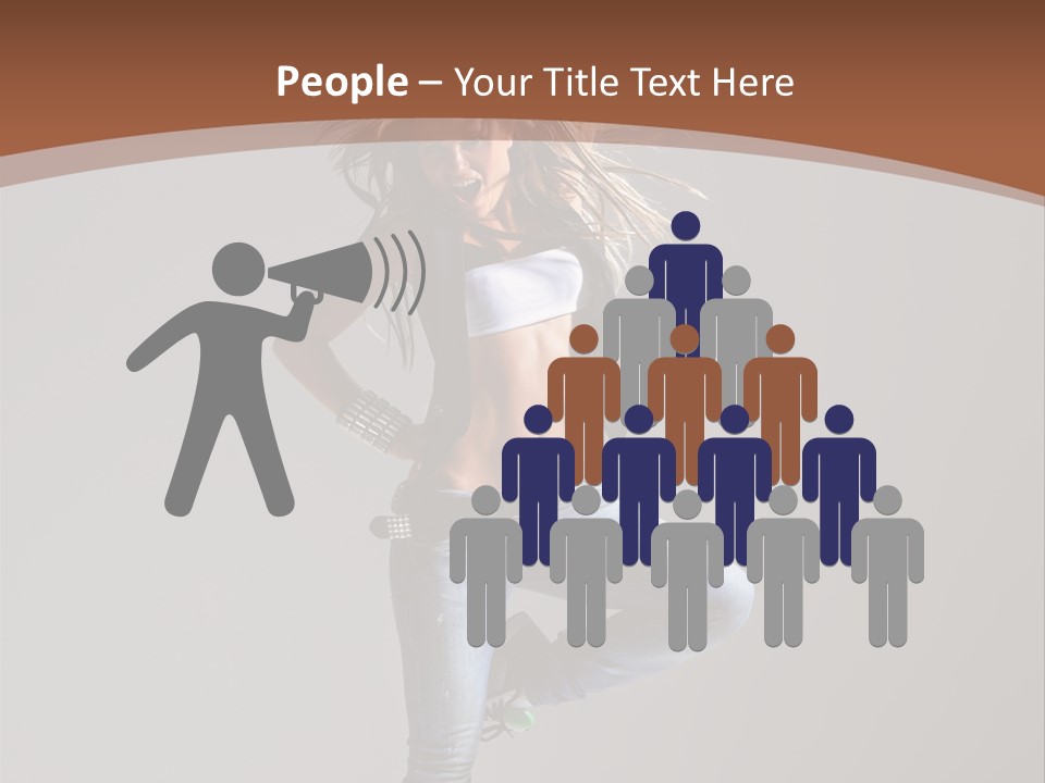 Pose Gymnastic Elegance PowerPoint Template