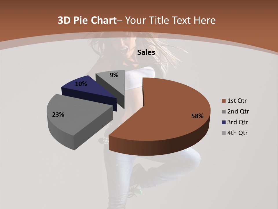 Pose Gymnastic Elegance PowerPoint Template