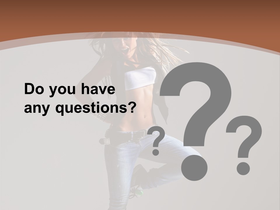 Pose Gymnastic Elegance PowerPoint Template