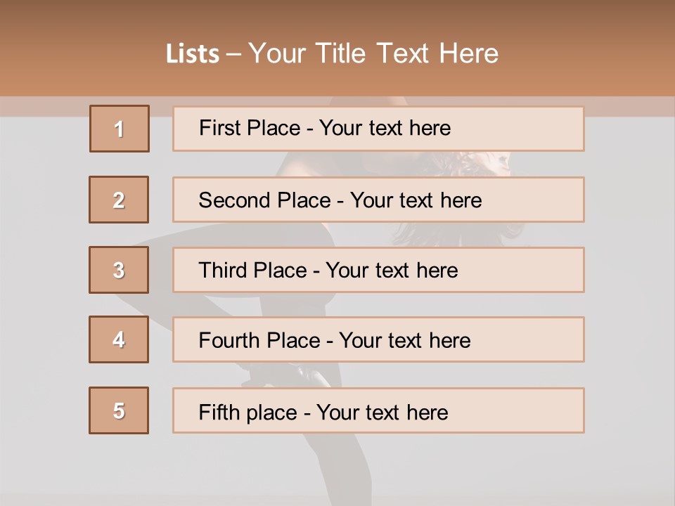 Flexibility One Gymnastic PowerPoint Template