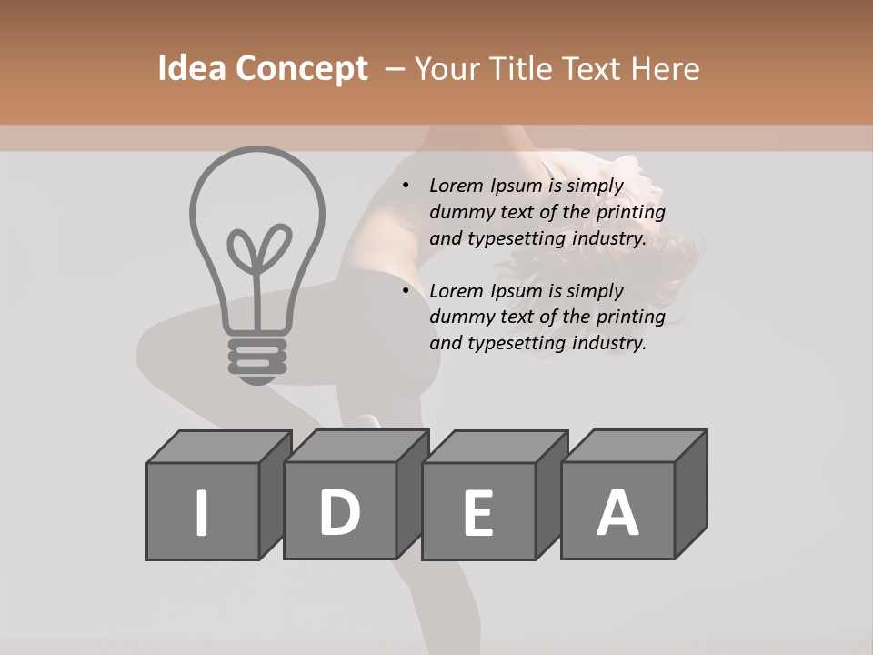 Flexibility One Gymnastic PowerPoint Template