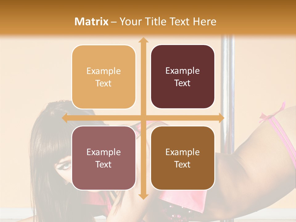 Activity Down Woman PowerPoint Template