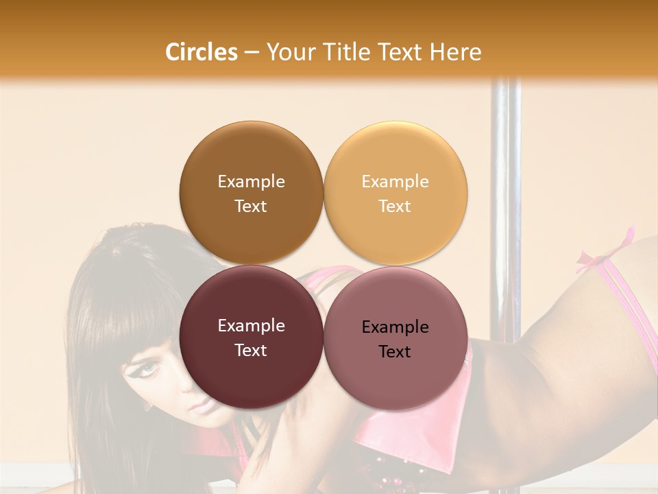 Activity Down Woman PowerPoint Template