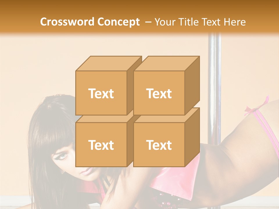Activity Down Woman PowerPoint Template