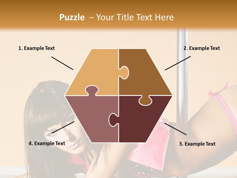 Activity Down Woman PowerPoint Template