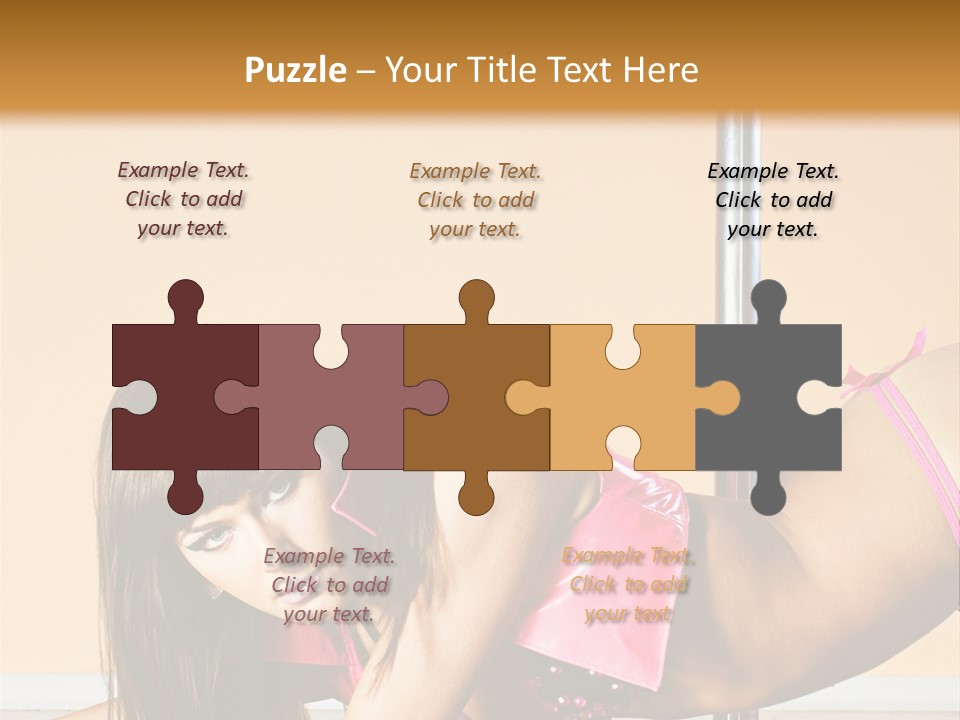 Activity Down Woman PowerPoint Template