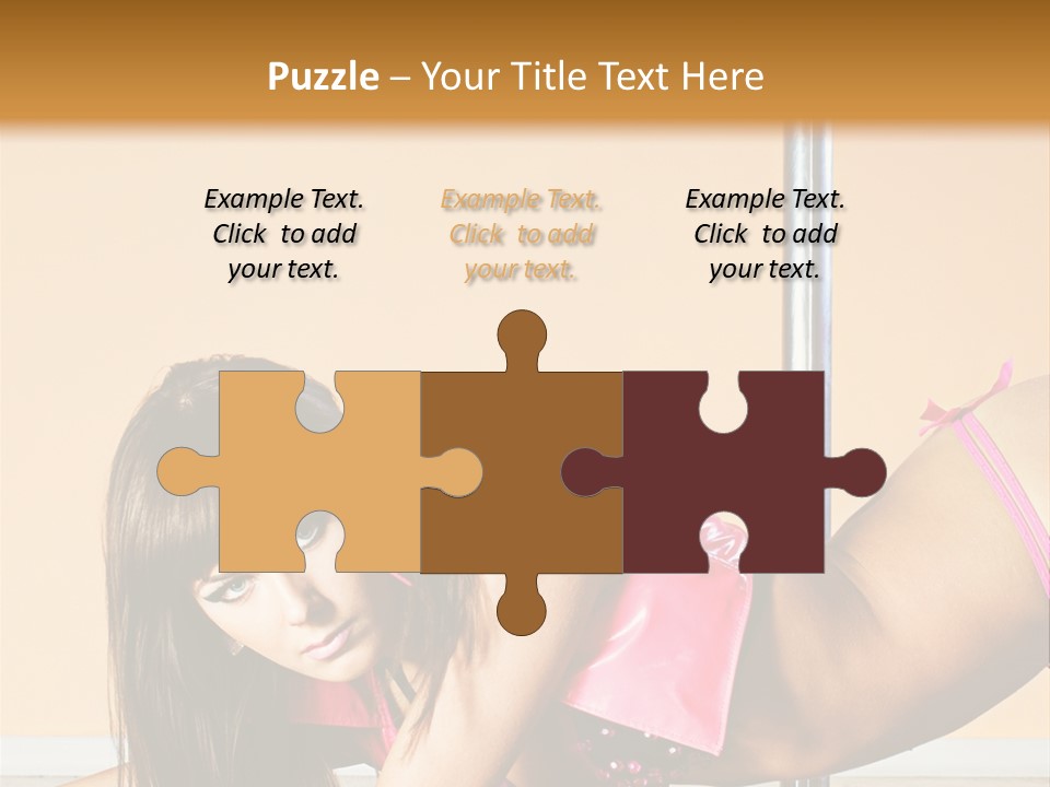 Activity Down Woman PowerPoint Template