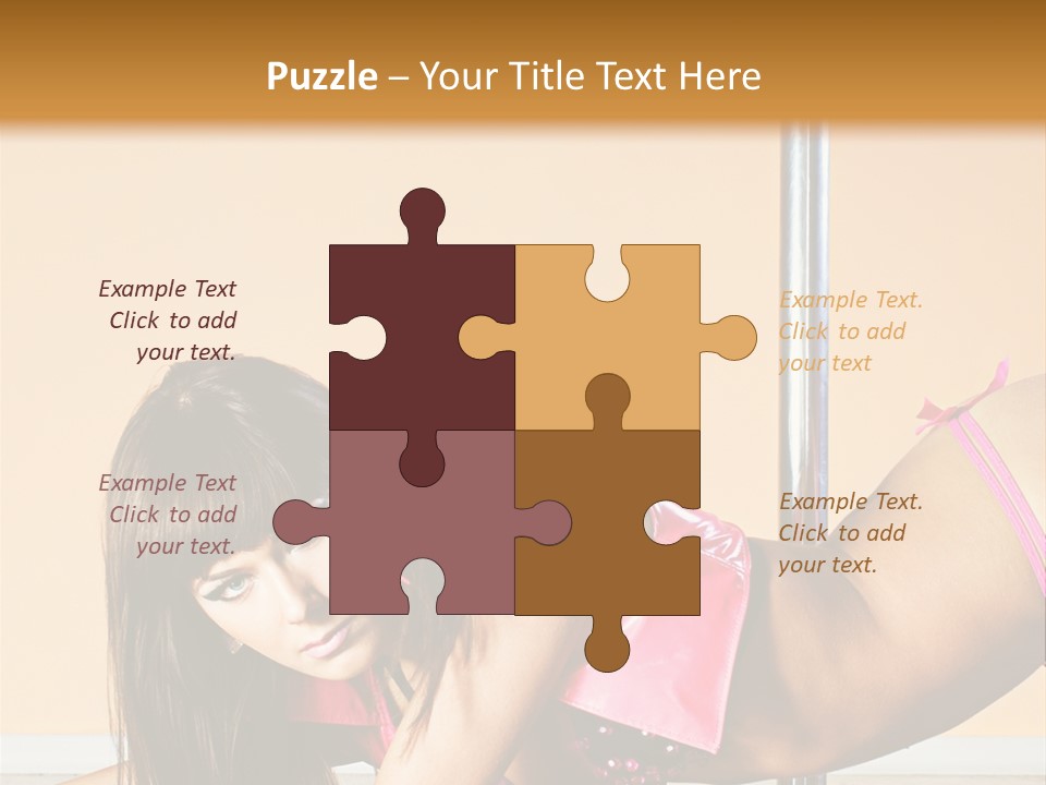 Activity Down Woman PowerPoint Template