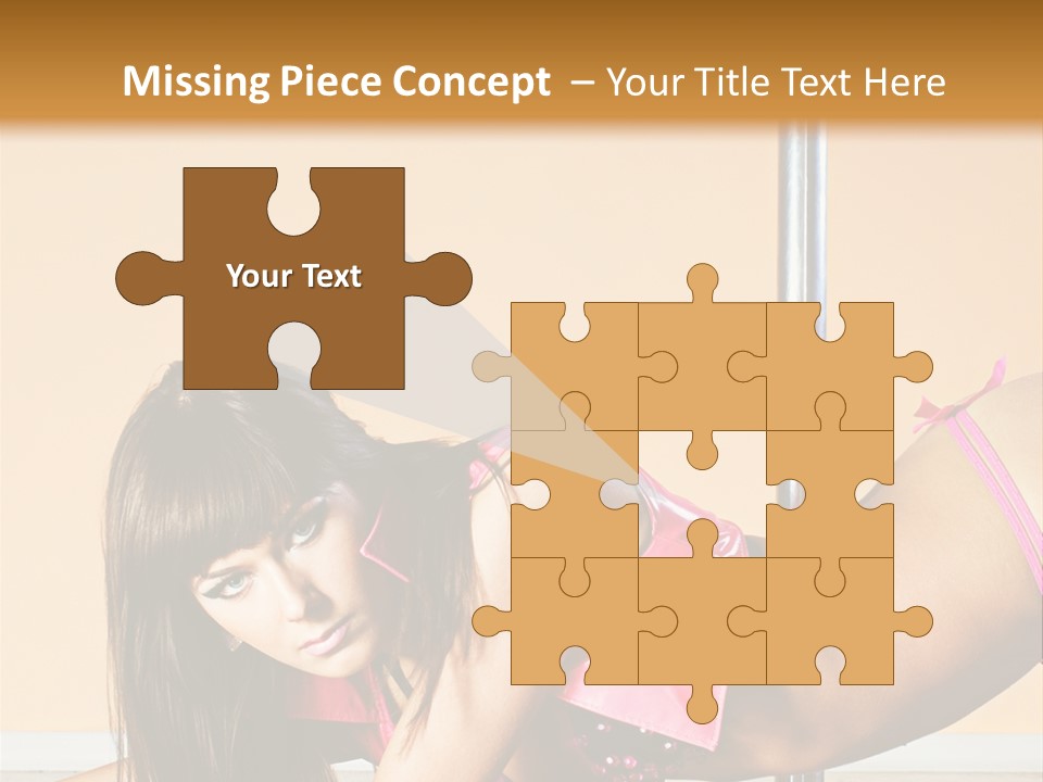 Activity Down Woman PowerPoint Template