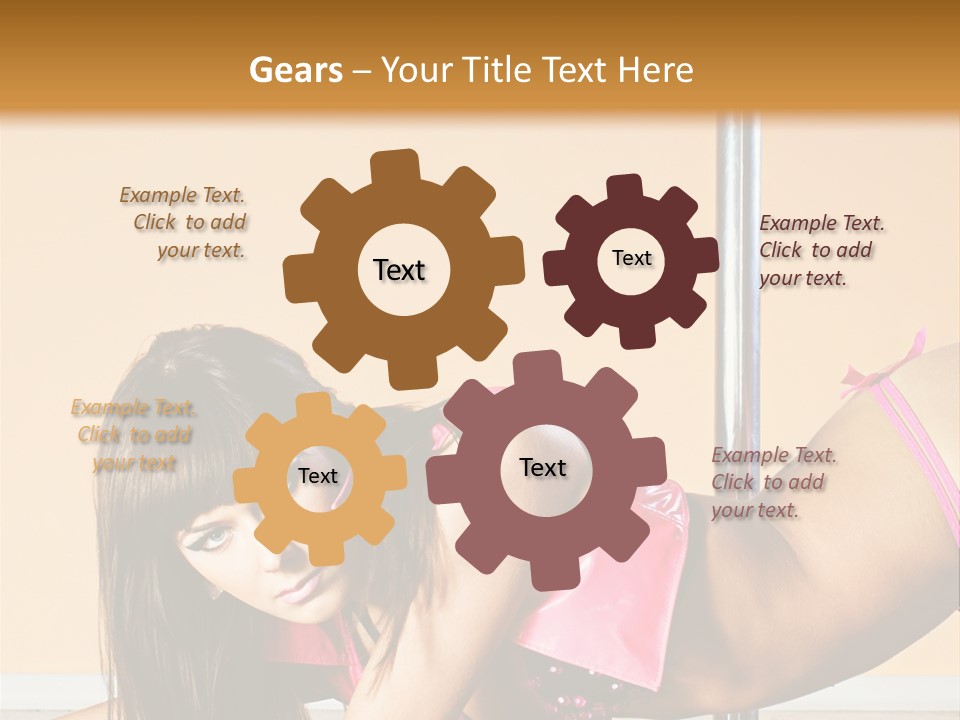 Activity Down Woman PowerPoint Template