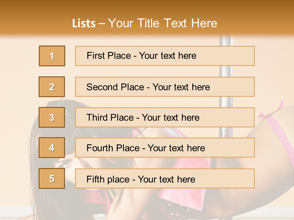 Activity Down Woman PowerPoint Template