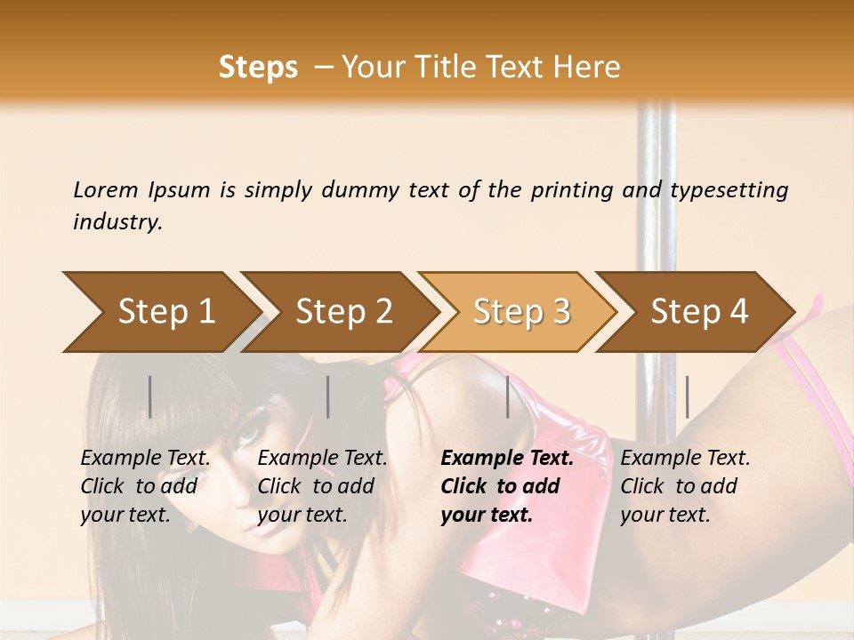 Activity Down Woman PowerPoint Template