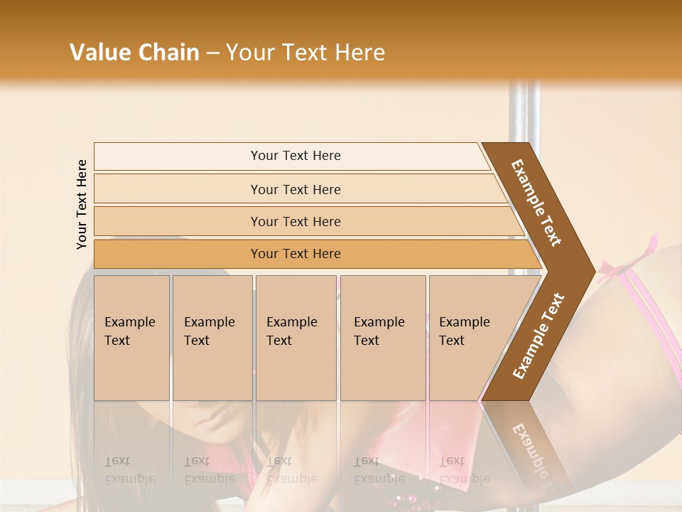 Activity Down Woman PowerPoint Template