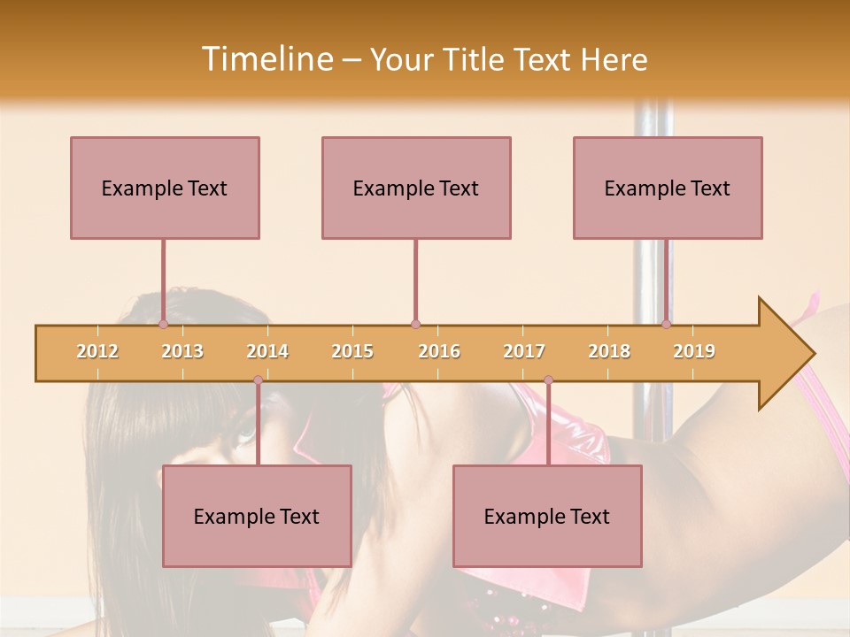 Activity Down Woman PowerPoint Template